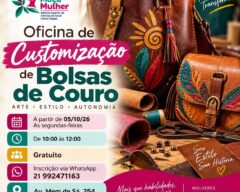 Oficina de customização de Bolsa de Couro