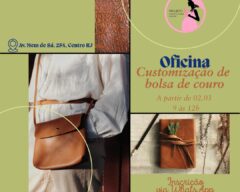 (Português do Brasil) PMMM: Oficina de customização de Bolsa de Couro