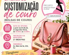 Oficina de customização de Bolsa de Couro