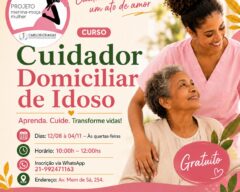 Curso cuidador domiciliar de idosos